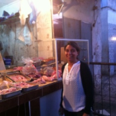 Hanane in the Market, meat shopping